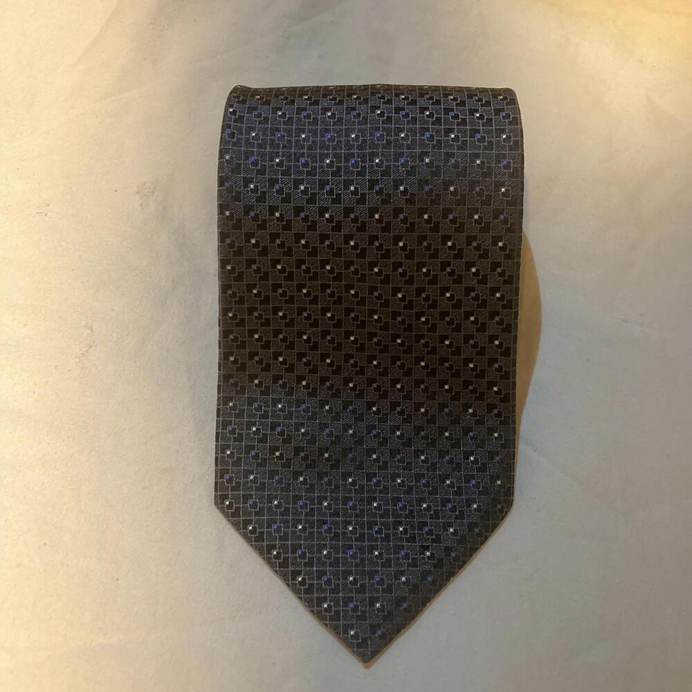 NWOT Perry Ellis Portfolio Geometric Tie 100% Silk